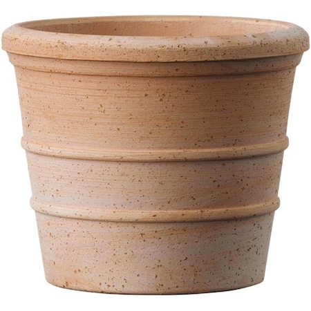 Esfera 3.7 in. x 4.3 in. dia. Deroma Clay Siena Cachepot, Terracotta ES2514715